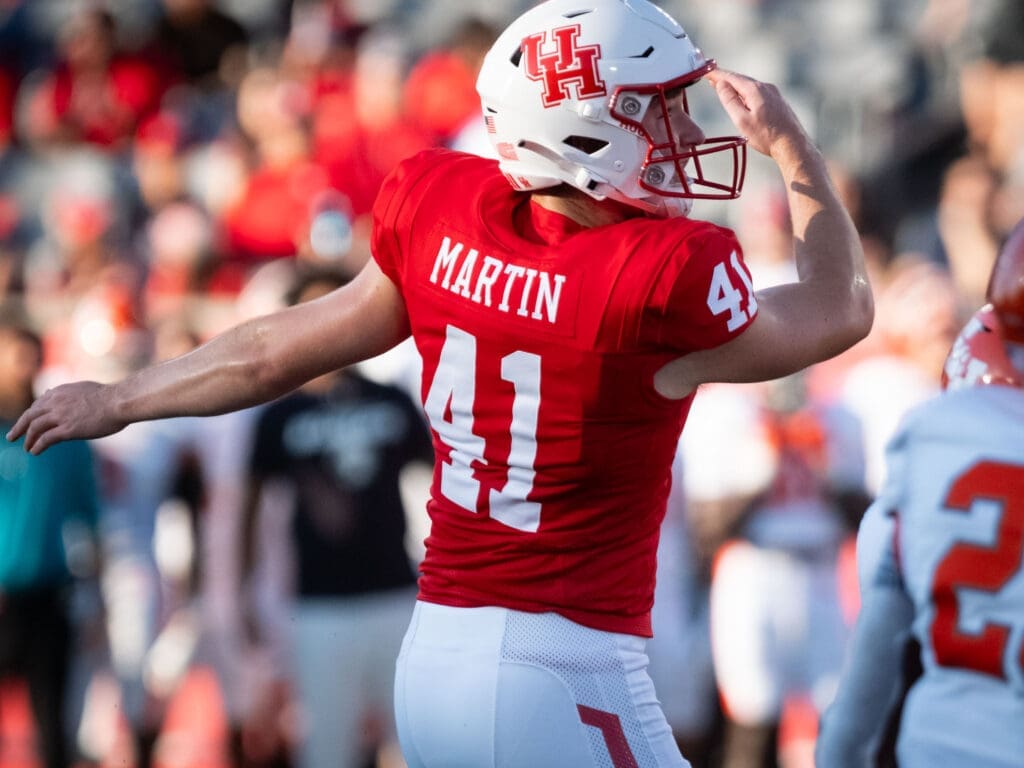 University of Houston kicker Jack Martin knows every field goal matters.  (Photo by F. Carter Smith)
