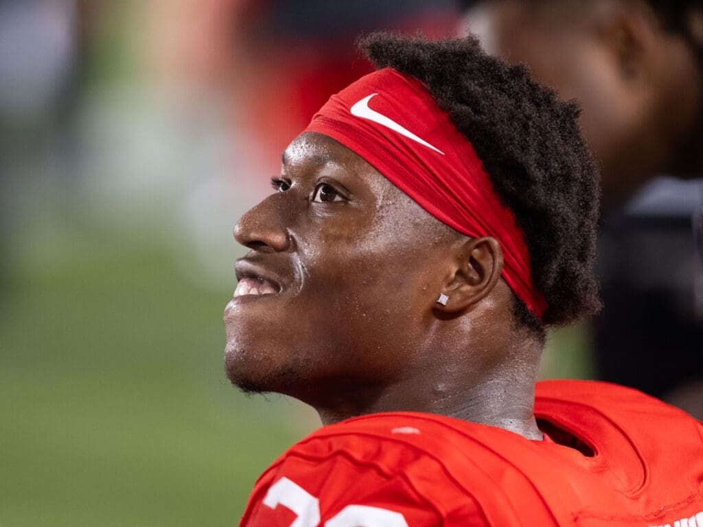 University of Houston freshman running back Parker Jenkins knows things are looking up for the Cougars' future.  (Photo by F. Carter Smith)