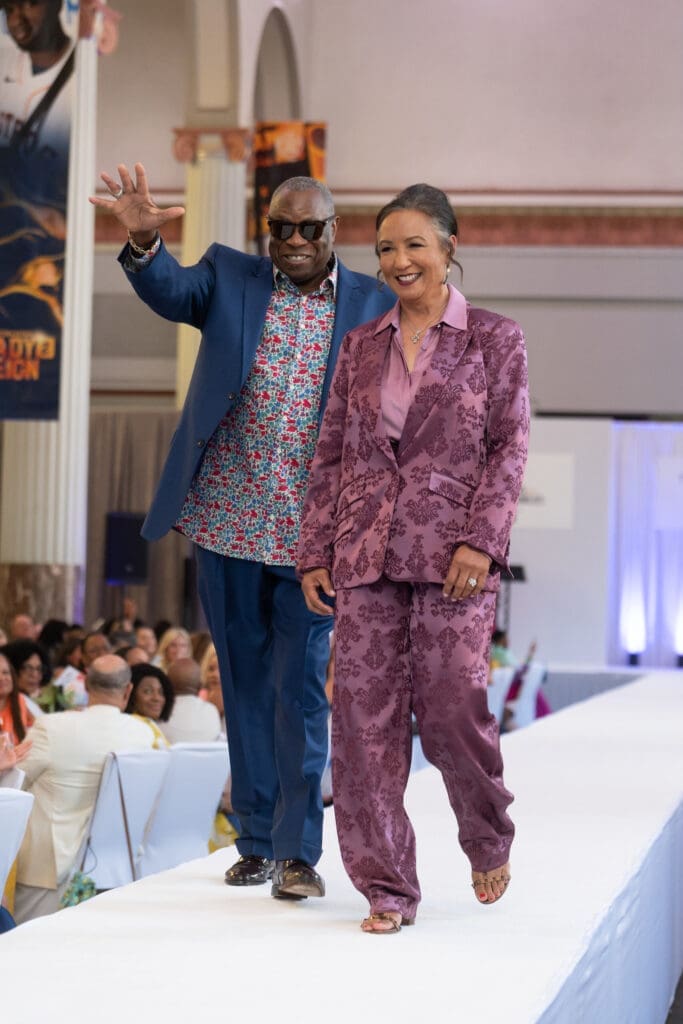 Astros manager Dusty Baker and wife Melissa Baker at the Astros' 'Champions for Healthy Families' luncheon and Tootsies fashion show at Union Station. (Photo by Daniel Ortiz)