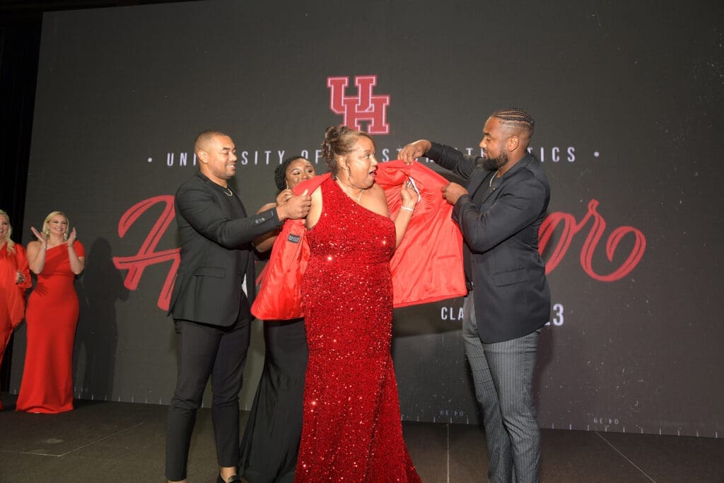UH women's basketball great Sonya Watkins Ellis left Detroit to find a new future at the University of Houston. Now she is in the UH Hall of Honor. (Photo by Eddy Matchette/Courtesy UH Athletics)