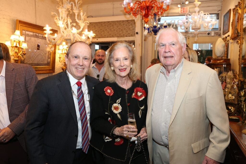 Franco Valobra, Houstonians Mary Ann & David McKeithan at Valobra's installation as Honorary Consul of Italy in Louisiana. (Photo by Darryl Schmitt)