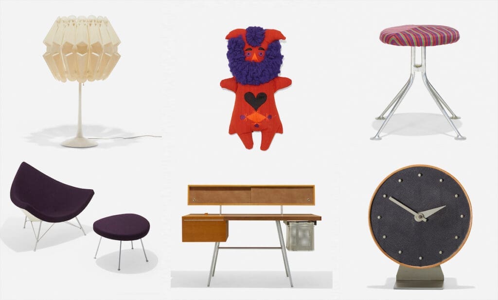 A sampling of the Herman Miller Vintage capsule collection, in partnership with esteemed auction house Wright. 