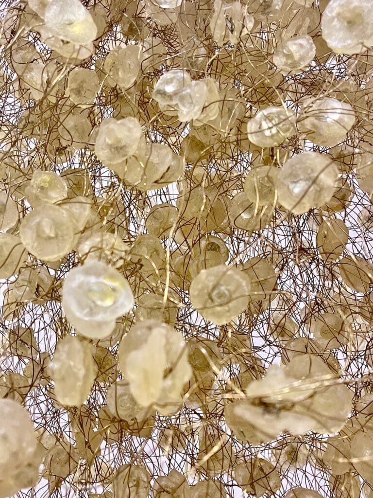 A close up view of a Yuriko Yamaguchi sculpture. (Courtesy Barbara Davis Gallery)