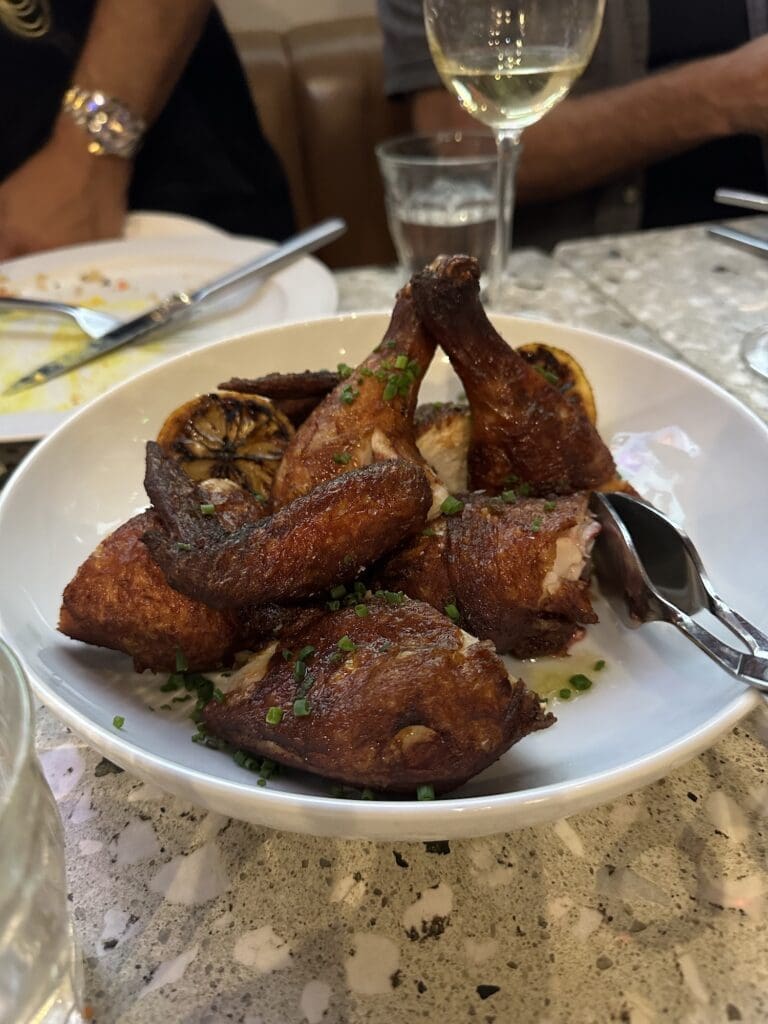 Roasted chicken at Highly Likely.