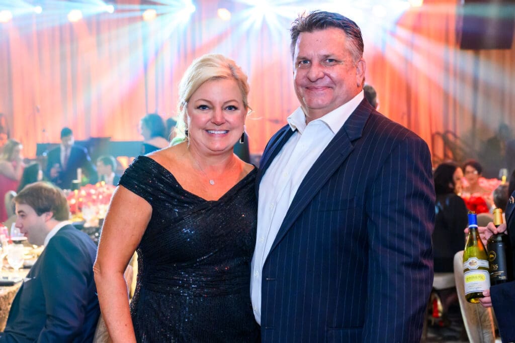 Julie & Miles Voss at Texas Heart Institute's 'The Supper Club' gala held at the Post Oak Hotel. (Photo by Michelle Watson)