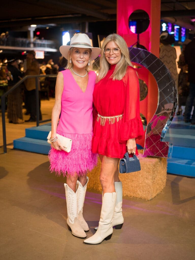 Kristen Cannon, Stephanie Perkins at the Houston Cattle Baron's Ball held at Post 713 Music Hall. (Photo by Daniel Ortiz)