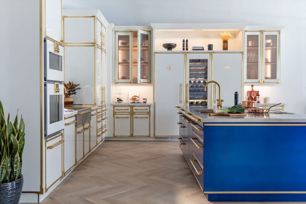 Inside the L'Atelier Paris showroom in the Dallas Design District. 