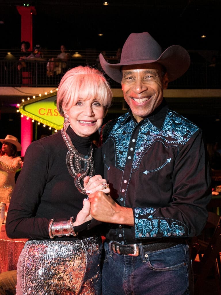 Leisa Holland Bowman, Len Cannon at the Houston Cattle Baron's Ball held at Post 713 Music Hall. (Photo by Daniel Ortiz)