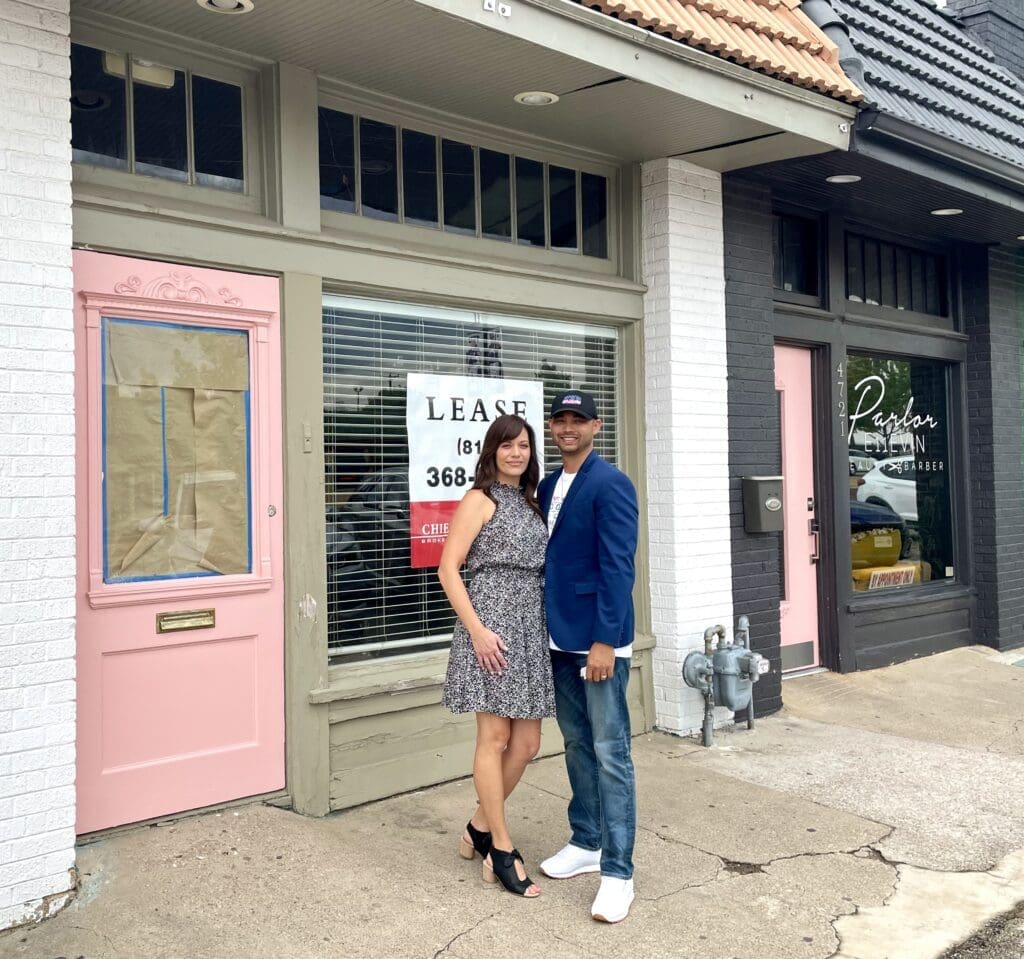 Sara and Derek Muzquiz are looking to the future, restoring the property which was first purchased by his grandfather in the 1960s. The one that used to house The Old Original restaurant, (Photo by Courtney Dabney)