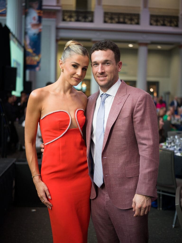Reagan & Alex Bregman at the recent HelpCureHD gala held in Union Station at Minute Maid Park. (Photo by Daniel Ortiz)