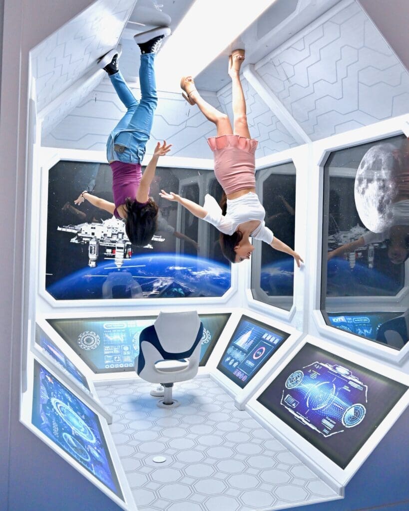 The Houston Museum of Illusions contains many exhibits with space themes. (Photo by Alex Montoya)