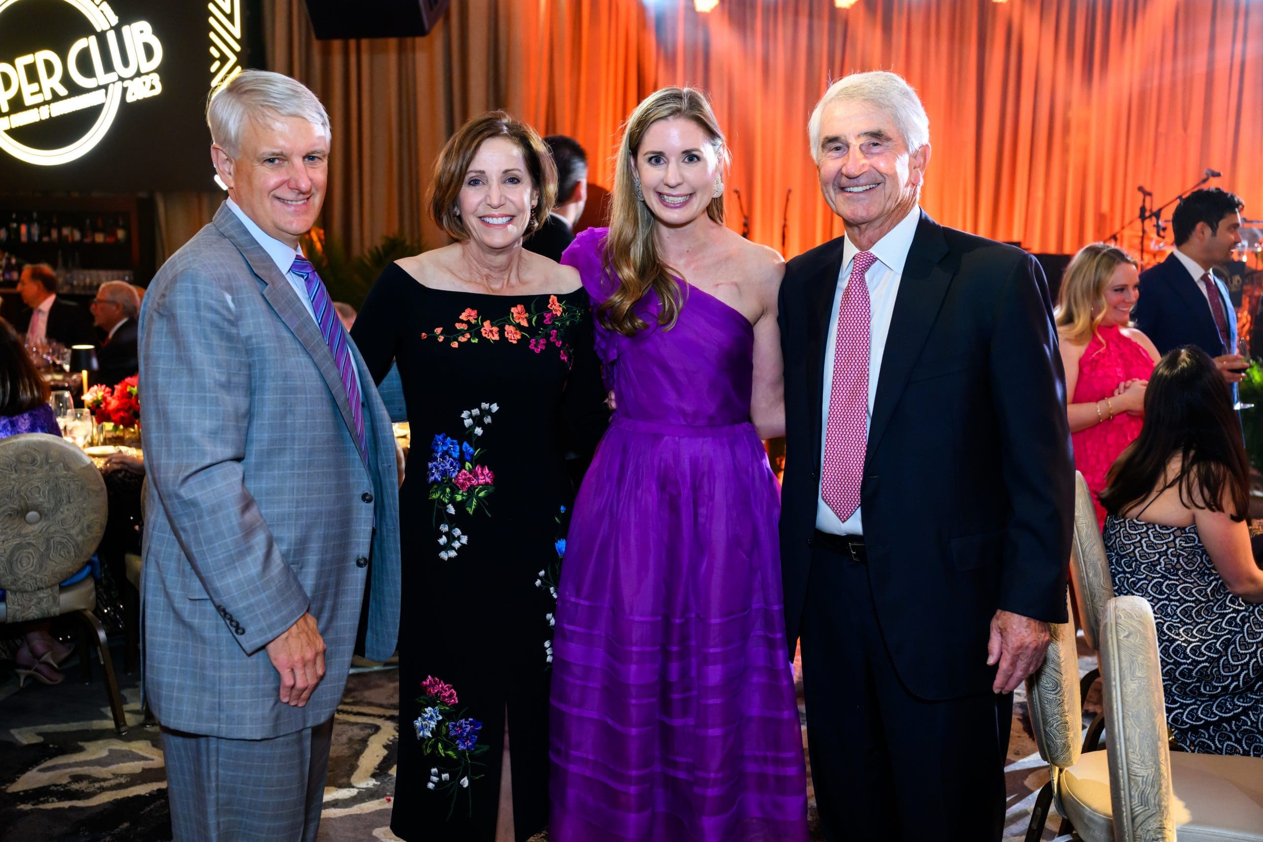 Richard Blades, Polly Bowden, Theresa Blades, Murry Bowden at Texas Heart Institute's 'The Supper Club' gala at The Post Oak Hotel. (Photo by Michelle Watson)