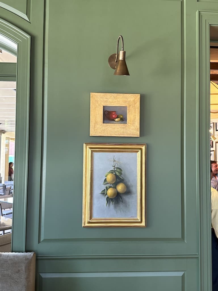 Artwork additions to the remodeled Kirby Room at Carrabba's on Kirby. (Photo by Shelby Hodge)