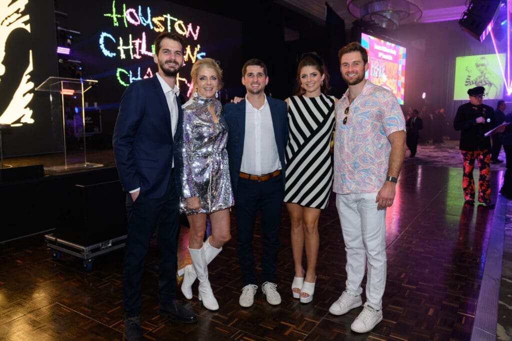 Michael Fertitta, Paige Fertitta, Blake Fertitta, Blayne Fertitta,Patrick Fertitta at the Houston Children's Charity Gala (Photo by Michelle Watson)