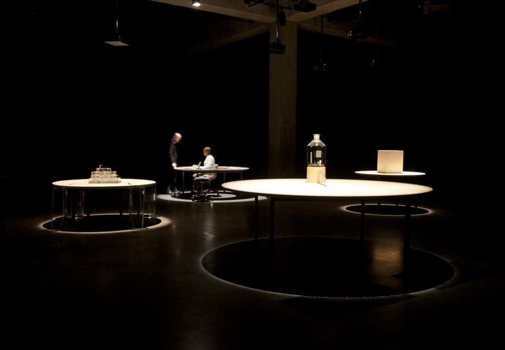 Otobong Nkanga's installation "Contained Measures of Shifting States," 2012. This installation appeared at Tate Modern in 2012. (Courtesy Tate Modern and Nasher Sculpture Center)