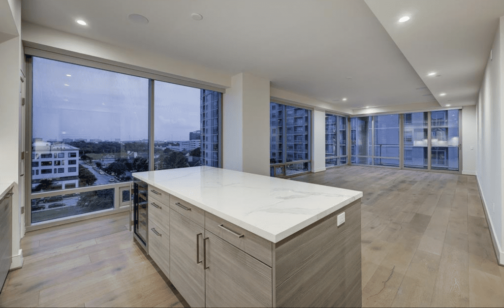 An open floor plan on Westcreek Lane is an entertainer's dream.