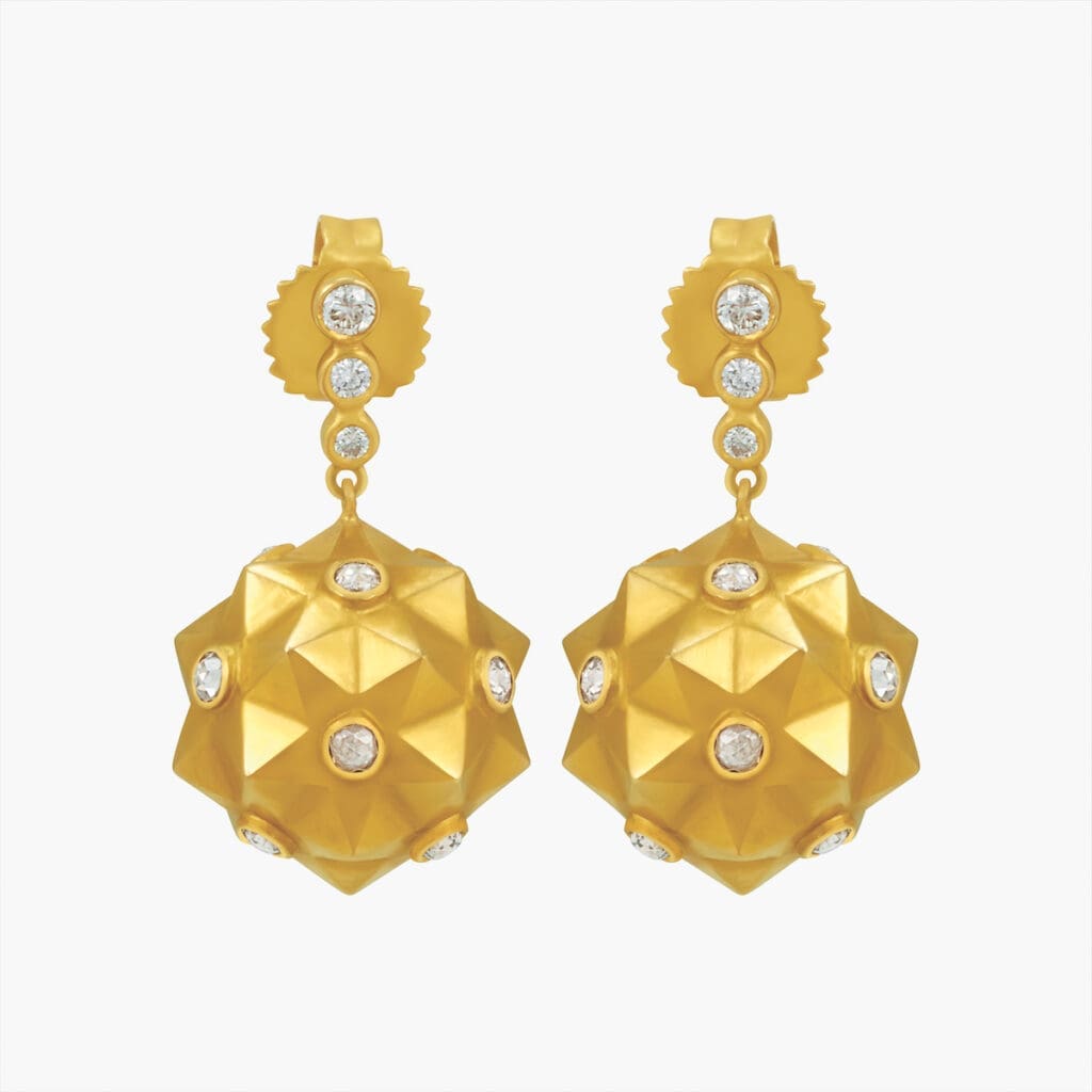 Carla Rockmore Star Ball Earrings, $3,500
