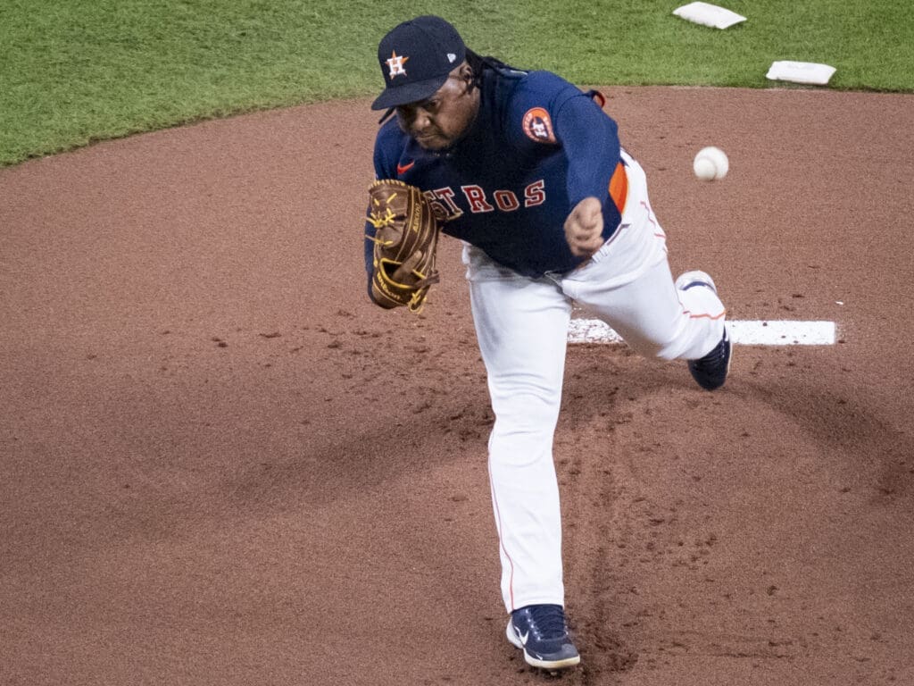 Framber Valdez must be October large for the Astros to repeat as world champions. (Photo by F. Carter Smith)