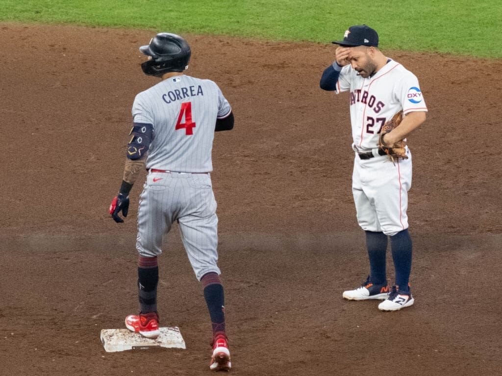 Carlos Correa is making Jose Altuve and the Astros have reason to worry. (Photo by F. Carter Smith)