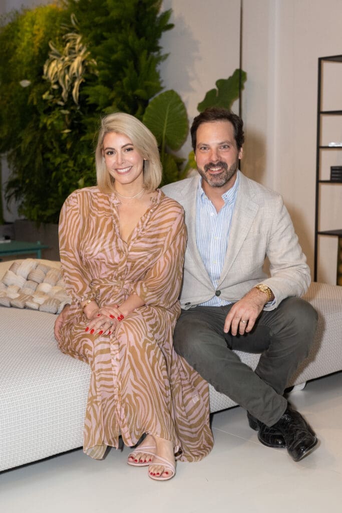 Paola Contreras & Sam Katz at BeDESIGN's 10th anniversary celebrating the grand opening of the final phase of the 20,000 square foot showroom. (Photo by Wilson Parish)