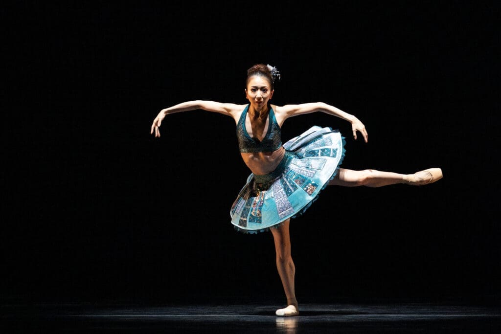 Houston Ballet principal Yuriko Kajiya in Stanton Welch’s "Tu Tu." (Photo by Lawrence Elizabeth Knox. Courtesy Houston Ballet)