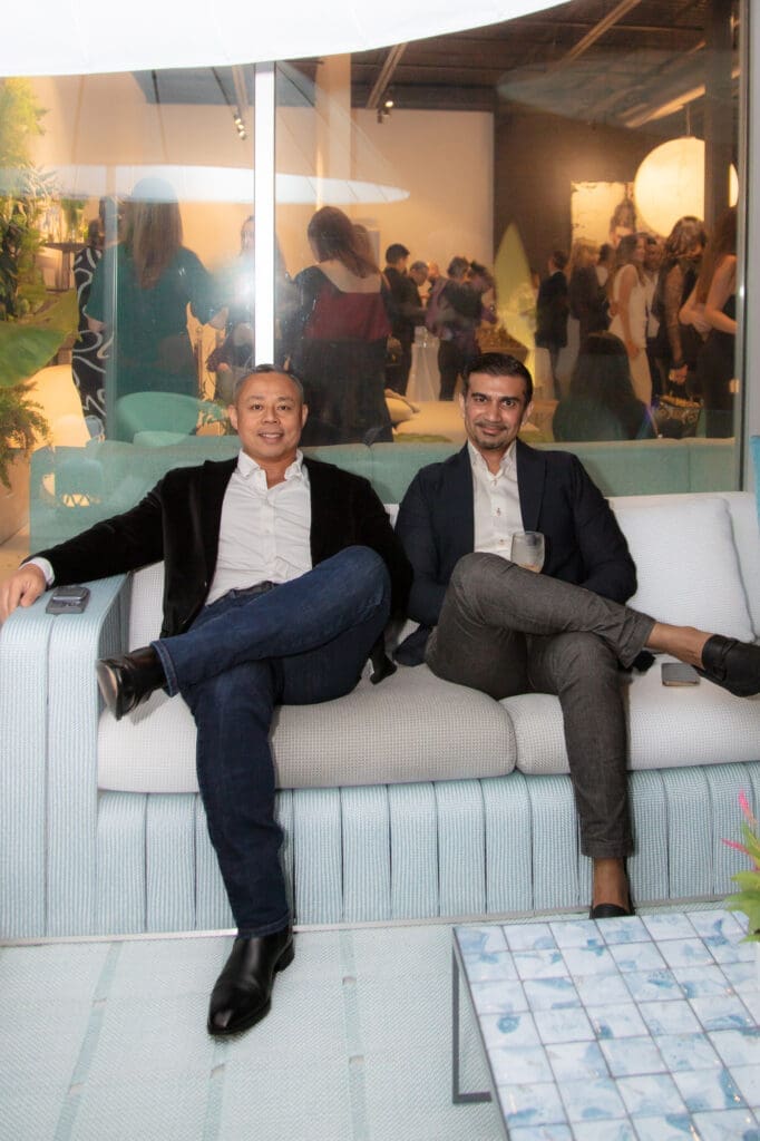 Cheston Syma, Moiz Bhamani at the Nina Magon book signing at BeDesign (Photo by Miroma Photography)