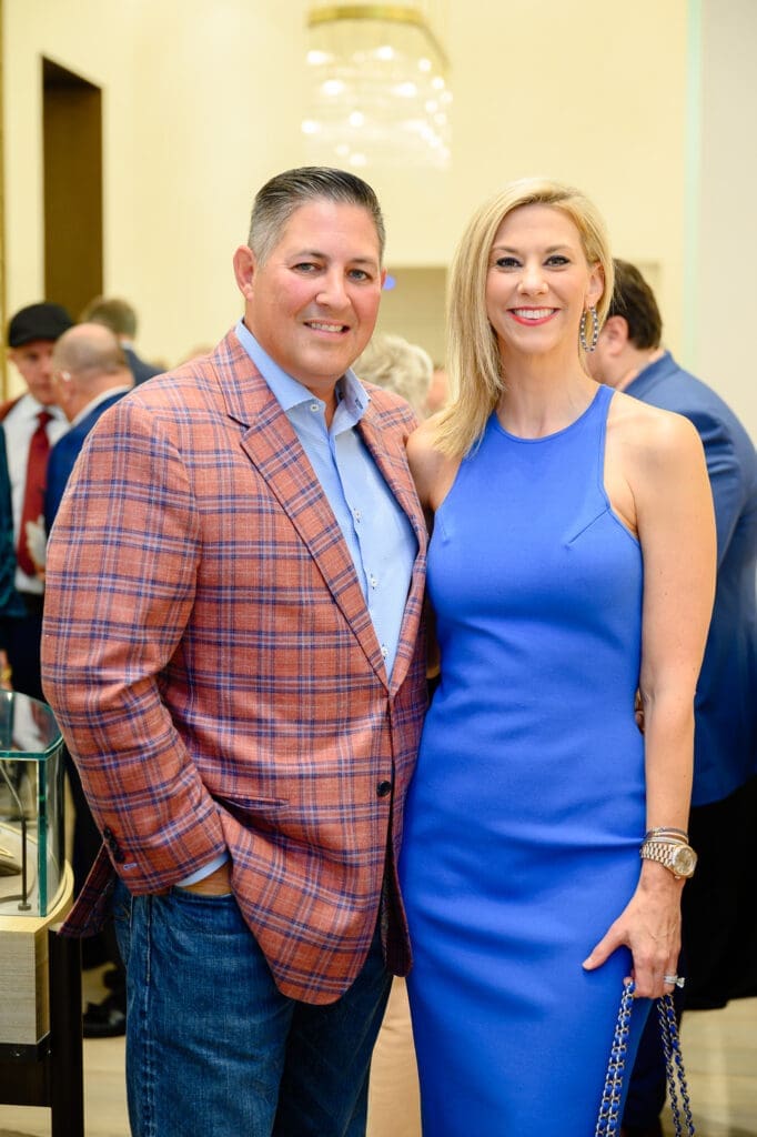 Chris & Katherine Gillman at The Orange Show Gala kickoff at deBoulle (Photo by Si Vo Photography)