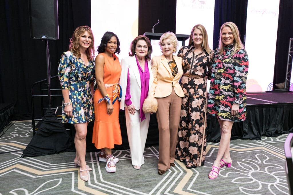 Cynthia Wolff, Roslyn Bazzelle Mitchell, Beth Wolff, Joann King Herring, Stephanie Tsuru, Katie Tsuru at the 13th annual Rockin' Resiliency luncheon benefiting The Women's Fund (Photo by Daniel Ortiz)