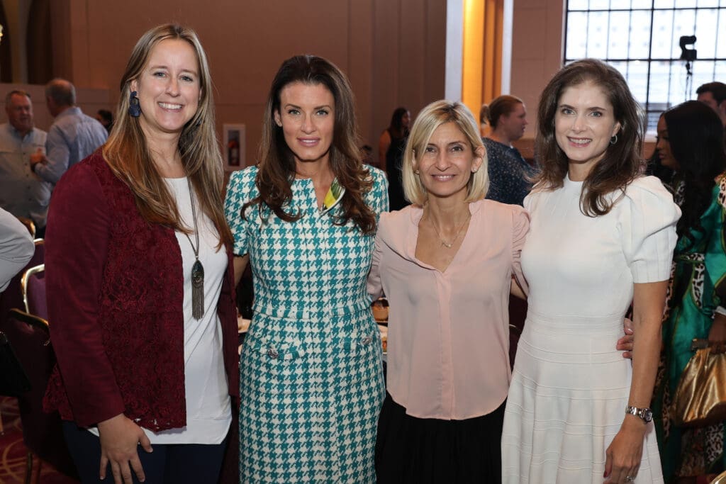 Dana Foughty, Jordan Seff, Iva Knobbe, Andrea Medina at the YES Prep Public Schools 7th Annual Leading Houston Forward Luncheon
