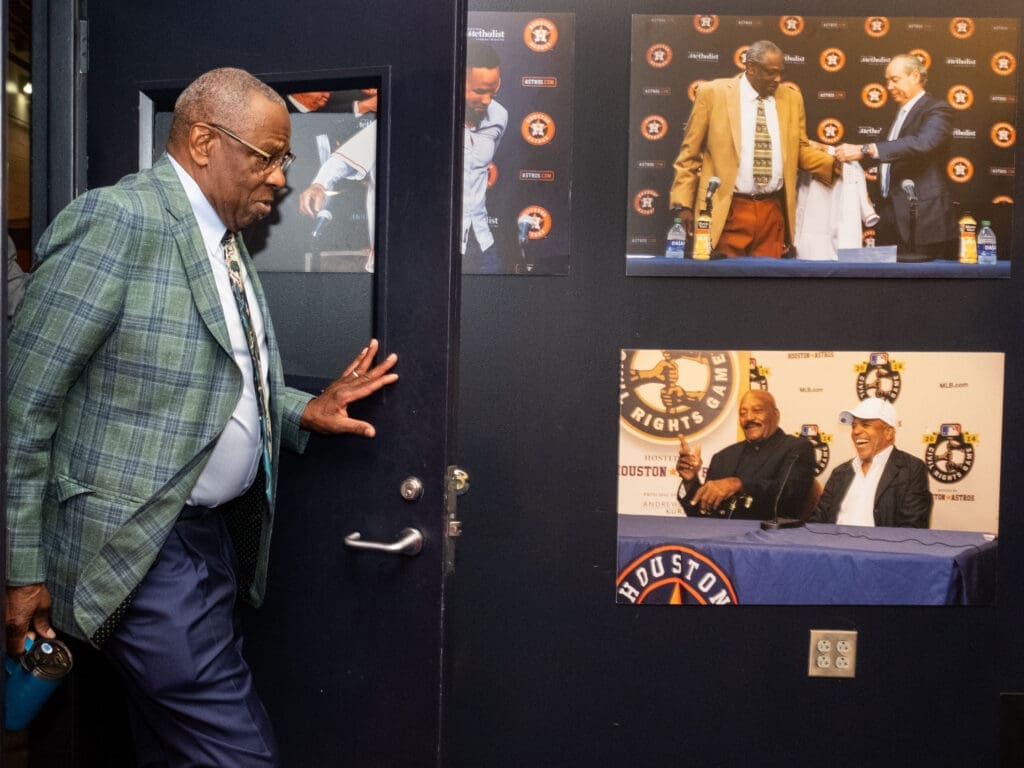 Astros manager Dusty Baker is walking out of Houston with a lot of memories. (Photo by F. Carter Smith)