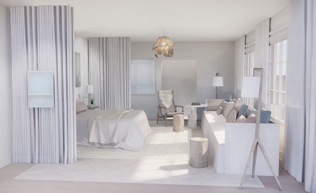 Primary Bedroom (Pursley Dixon Ford Interior Design)
