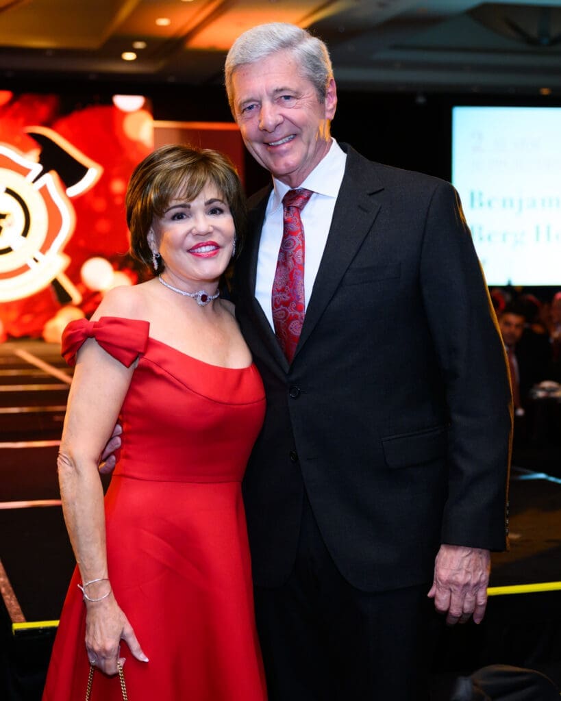 Hallie Vanderhider & Bobby Dees at the 'Red Hot Gala' benefitting the Houston Firefighters Foundation. (Photo by Michelle Watson)