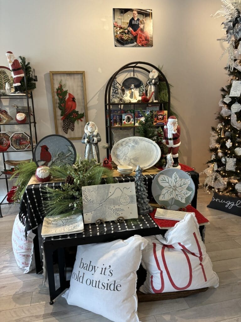 Stone castings by Brookwood citizens come in many shapes and sizes with holiday patterns. (Photo by Laura Landsbaum)