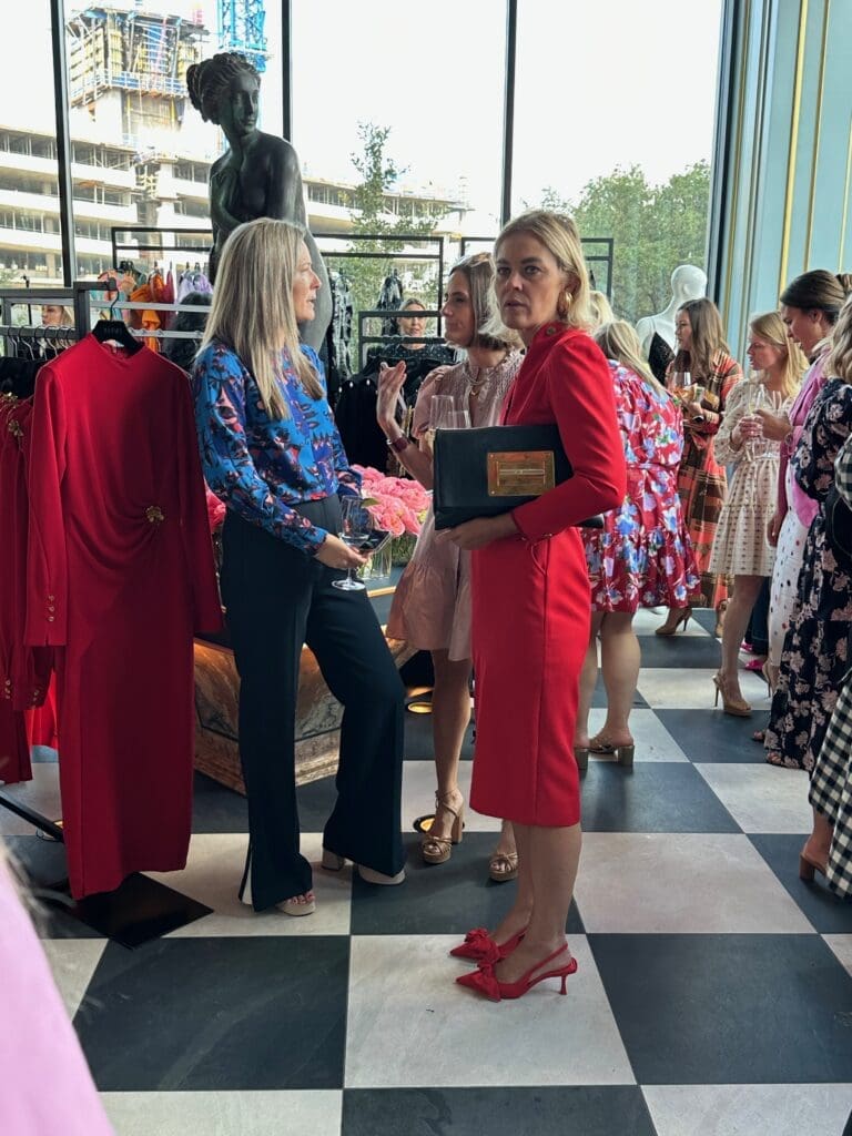Bethany Buchanan, Allison Bagley  at the Annabelle Brasserie first look luncheon in Autry Park (Photo by Shelby Hodge)