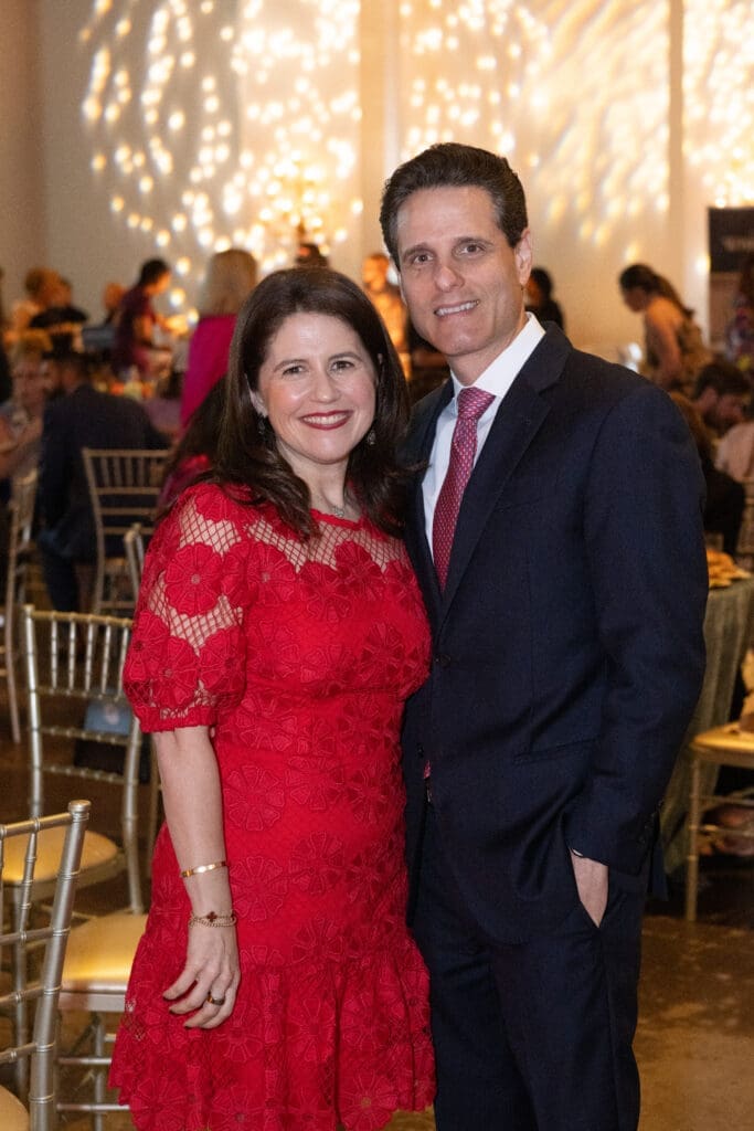 Lisa Helfman, Zach Yeglin at the Dress for Success 25th anniversary celebration at The Revaire
