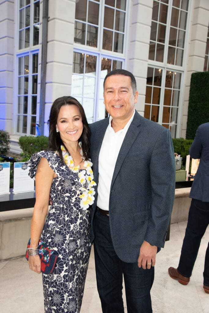 Monica & Russell Ybarra at the Houston Police Foundation's 'True Blue' gala.  (Photo by Alexander's Fine Portrait Design)