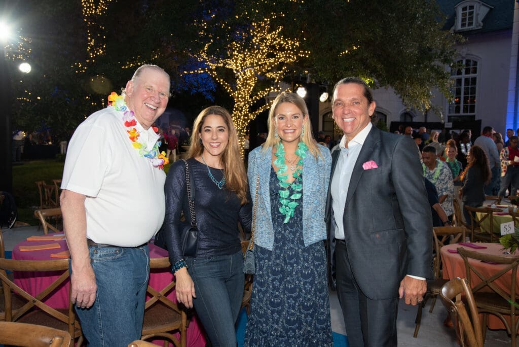 Paul & Kristina Somerville, Frances Moody Buzbee & Tony Buzbee at the Houston Police Foundation's 'True Blue' gala.  (Photo by Alexander's Fine Portrait Design)