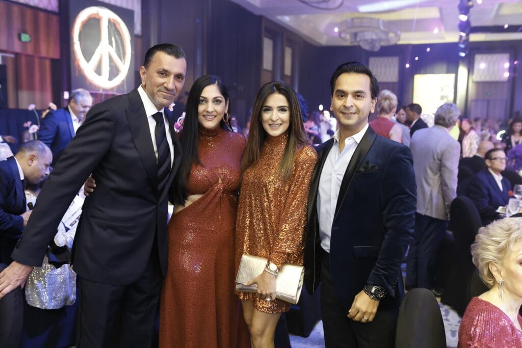 Ajay & Sippi Khurana, Sneha & Nick Merchant at the Houston Children's Charity Gala (Photo by Quy Tran)