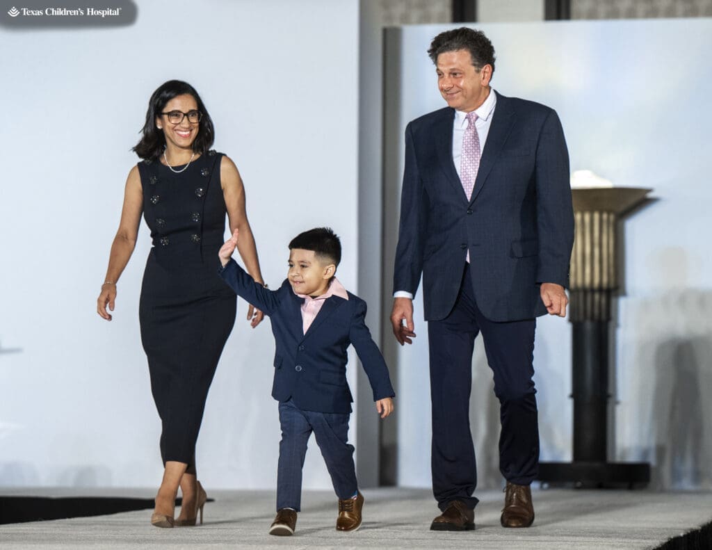 Rania & Ramy Mankarious with Patient Champion Arian at the 12th annual fundraiser for Texas Children's Cancer and Hematology Center.  (Photo by Texas Children's Hospital)