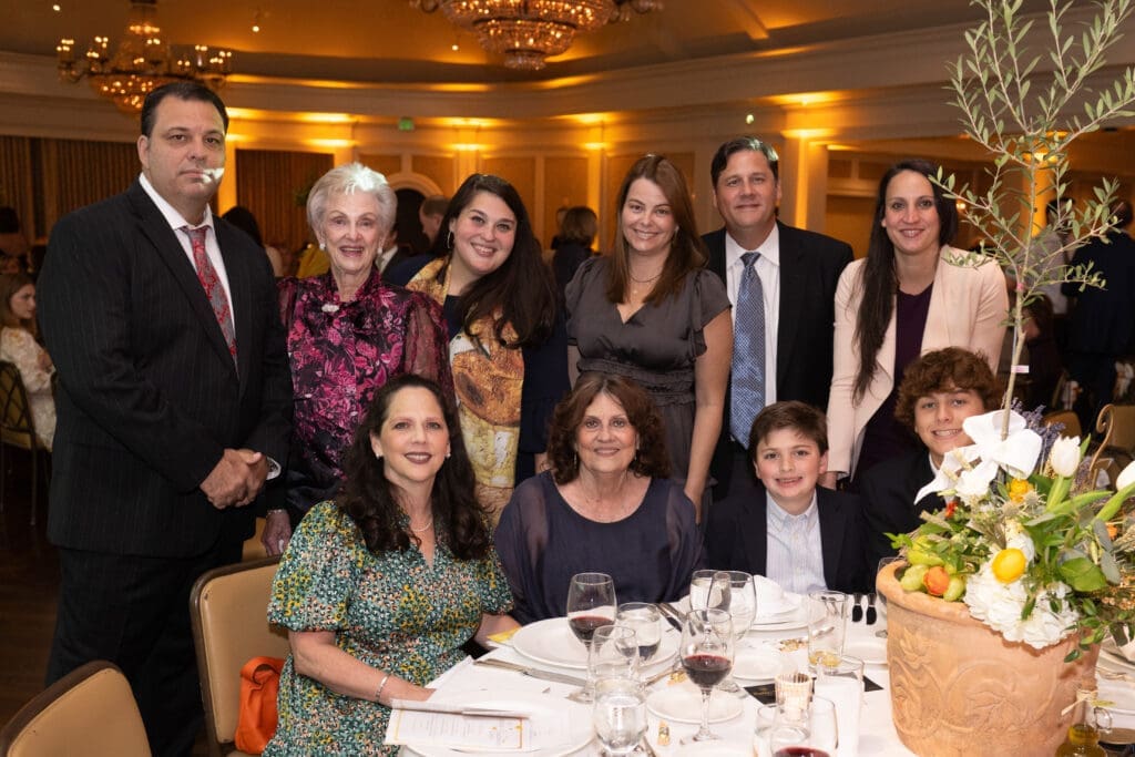 The family of Donna Vallone honored  at the Mission of Yahweh 'Leaders & Legends' gala. Tony's chef Kate McLean far right. 