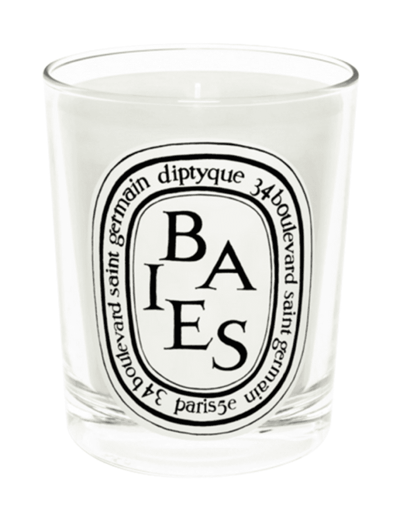 Diptyque's Baies Candle, $70, available at fortyfiveten.com and Forty Five Ten boutique.