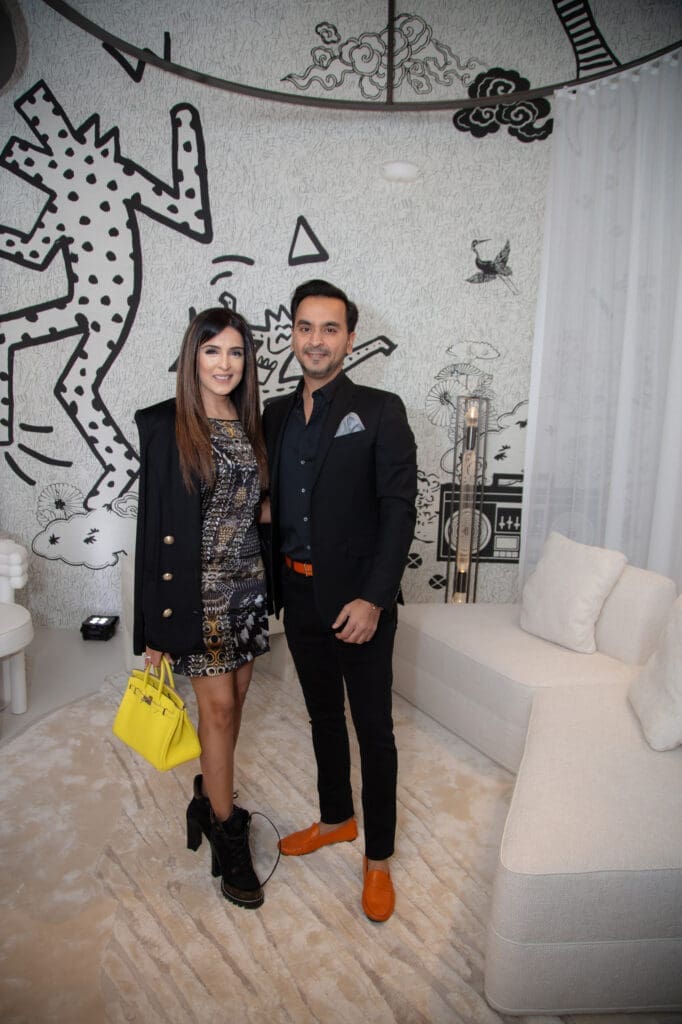 Sneha & Nick Merchant at the Nina Magon book signing at BeDesign (Photo by Miroma Photography)