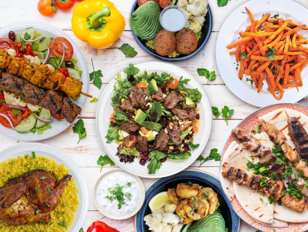 An array of Mediterranean-style dishes will be be served at the upcoming Sugar Land restaurant dubbed Crazy Pita Rotisserie and Grill.