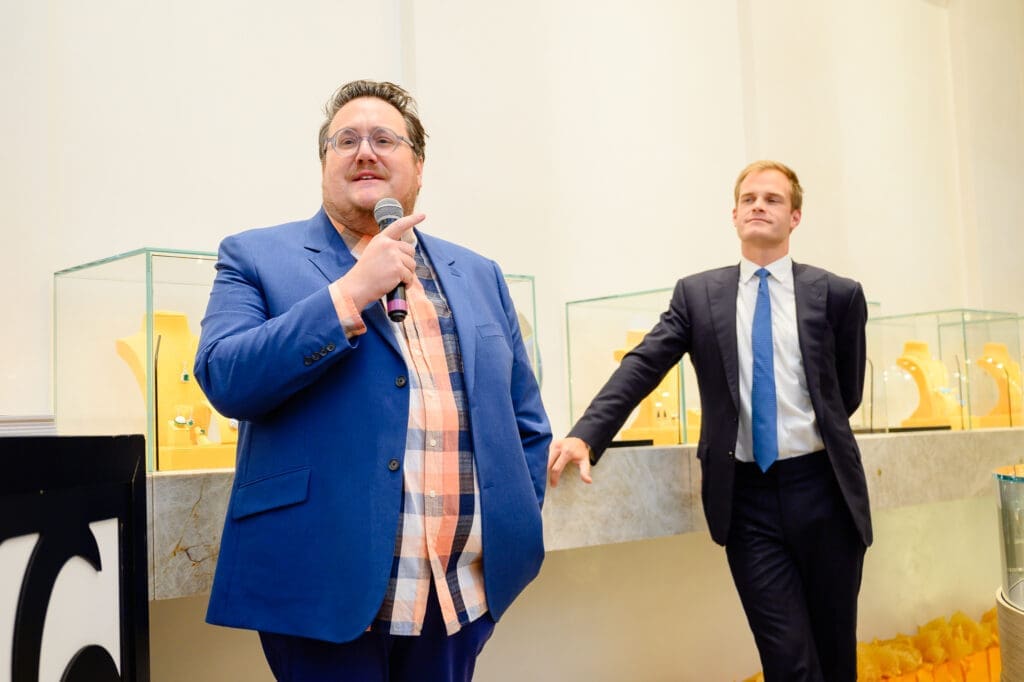Tommy Ralph Pace, Nick Boulle at The Orange Show Gala kickoff at deBoulle (Photo by Si Vo Photography)