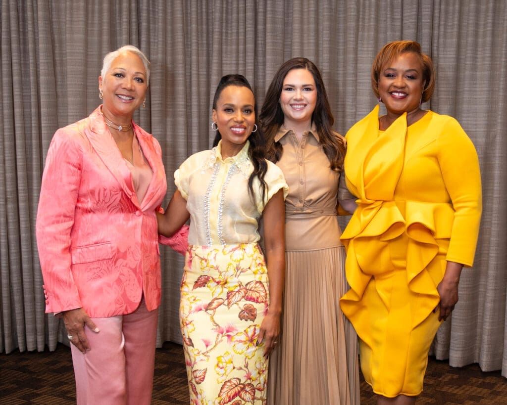 Tracey Nash-Huntley, Kerry Washington, Elizabeth Carlock Phillips, and Bianca Davis (Photo by Tamytha Cameron and Celeste Cass)