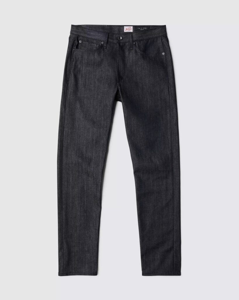 Dark wash on these slim stretch jeans will elevate his everyday look and will remain in his wardrobe for years to come. 