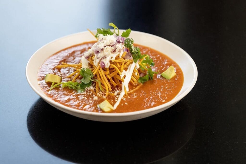 This was a memorable tortilla soup. (Courtesy of Dos Olas Park City)