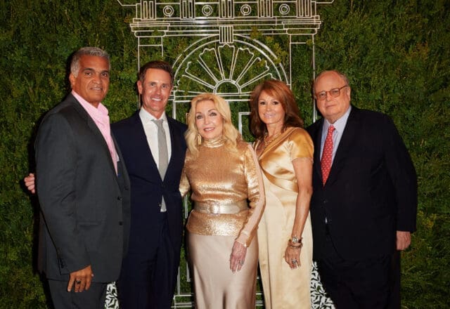 Daniel Quintero, Shelby Wagner, Jan Showers, Claire Emanuelson, Jim Druckman at the Kips Bay President’s Dinner (Photo by Jonathan Zizzo)