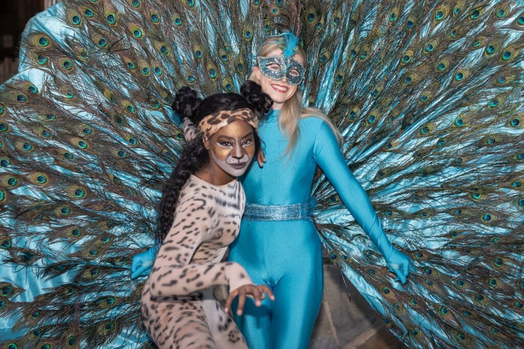 Zoo To Do actors in costume - Shay Berry, Hannah Fisher (Photo by Thomas Garza and Rob Wythe/Wythe Portrait Studio)