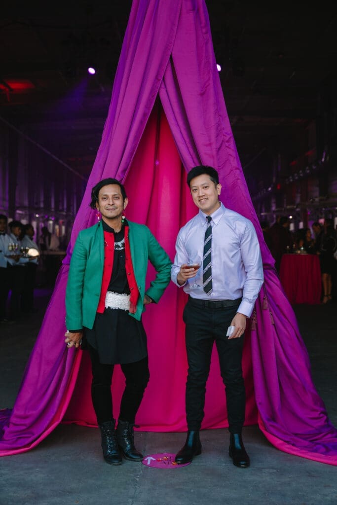Featured artists Alex Ramos, Billy Baccam of Input Output at Houston Arts Alliance's Add On Art Gala (Photo by Johnny Than)
